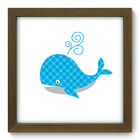 Quadro Decorativo - Baleia Trançado - 22cm X 22cm - 045qdbm