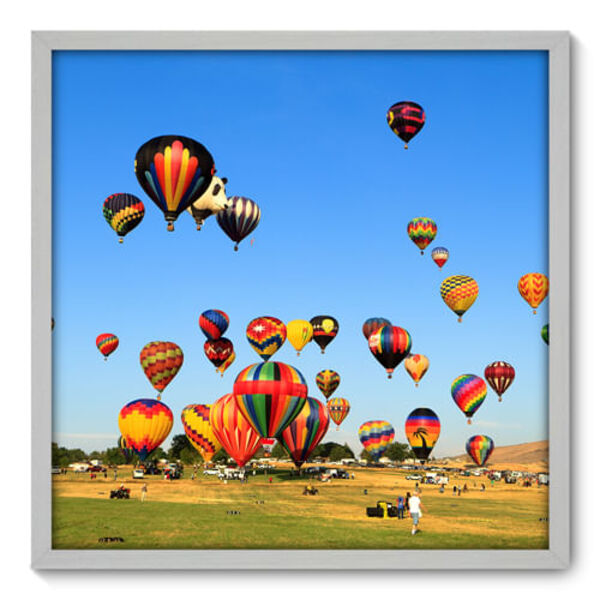 Quadro Decorativo - Balonismo - 70cm X 70cm - 108qnpdb