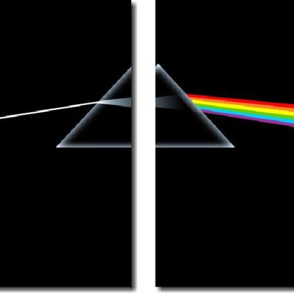 Quadro Decorativo Banda Pink Floyd 2 Peças