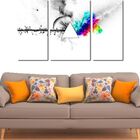 Quadro Decorativo Banda Pink Floyd 3 Peças M2