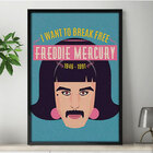 Quadro Decorativo Bandas Freddie Mercury  30x45cm