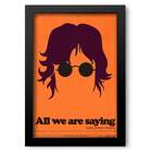 Quadro Decorativo Bandas John Lennon  20x30cm