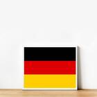 Quadro Decorativo Bandeira Alemanha 33x24cm Moldura:madeira P