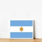 Quadro Decorativo Bandeira Argentina 24x18cm - Com Vidro Mold