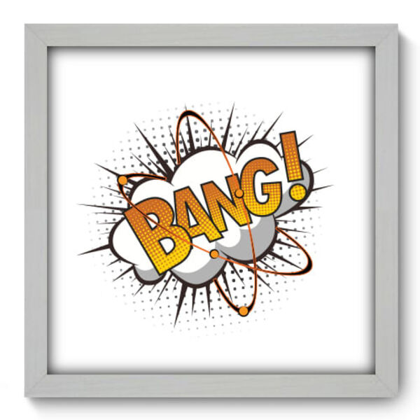 Quadro Decorativo - Bang - 33cm X 33cm - 221qddb