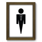 Quadro Decorativo - Banheiro Masculino - 19cm X 25cm - 352qddm