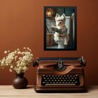 Quadro Decorativo Banheiro - West Highland 24x18cm - Com Vidr