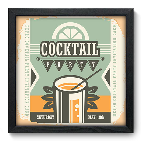 Quadro Decorativo - Bar - 33cm X 33cm - 366qdcp