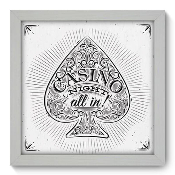 Quadro Decorativo - Baralho - 22cm X 22cm - 088qddb