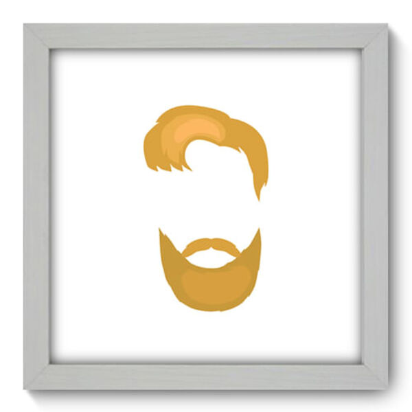 Quadro Decorativo - Barba - 22cm X 22cm - 383qddb