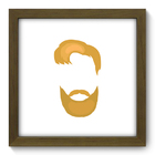 Quadro Decorativo - Barba - 22cm X 22cm - 383qddm