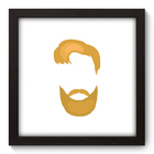 Quadro Decorativo - Barba - 22cm X 22cm - 383qddp