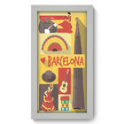 Quadro Decorativo - Barcelona - 19cm X 34cm - 242qdmb