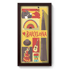 Quadro Decorativo - Barcelona - 19cm X 34cm - 242qdmp