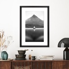 Quadro Decorativo Barco Colorido com Vidro 70x50x2,8cm Tropical