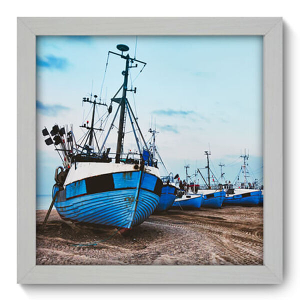 Quadro Decorativo - Barcos - 22cm X 22cm - 024qnpab