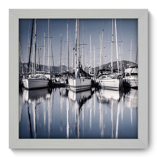 Quadro Decorativo - Barcos - 22cm X 22cm - 053qnpab