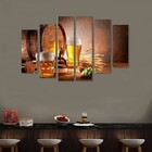 Quadro Decorativo Barriu De Chopp Cachaça Cevada 6 Peças