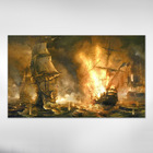 Quadro Decorativo Batalha Naval Vintage Varias Peças
