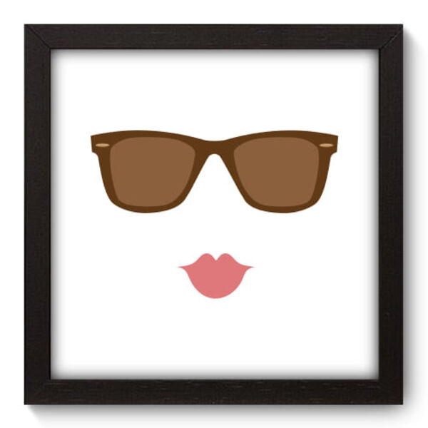 Quadro Decorativo - Batom - 22cm X 22cm - 105qndap