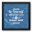 Quadro Decorativo - Be Yourself - 33cm X 33cm - 046qdrp