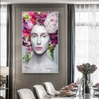 Quadro Decorativo Beautiful Flower Queen Com Moldura Prata 12