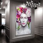 Quadro Decorativo Beautiful Flower Queen Com Moldura Prata 20
