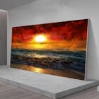 Quadro Decorativo Beautiful Sunset Com Moldura Prata 200x100