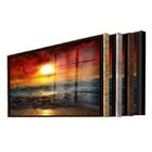 Quadro Decorativo Beautiful Sunset Com Moldura Preta E Vidro