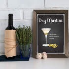 Quadro Decorativo Bebida Martini 33x43cm Moldura Marrom