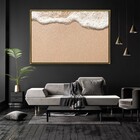 Quadro Decorativo Beira Mar Moderno Com Moldura E Sem Vidro 9