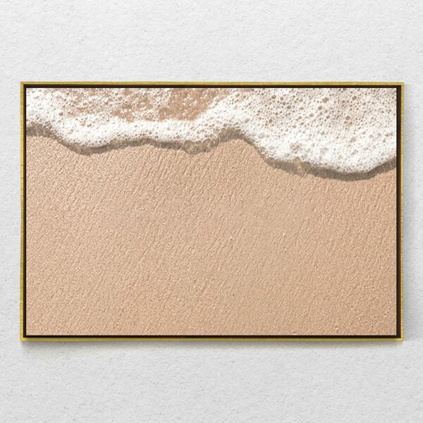 Quadro Decorativo Beira Mar Moderno Com Moldura E Sem Vidro 9