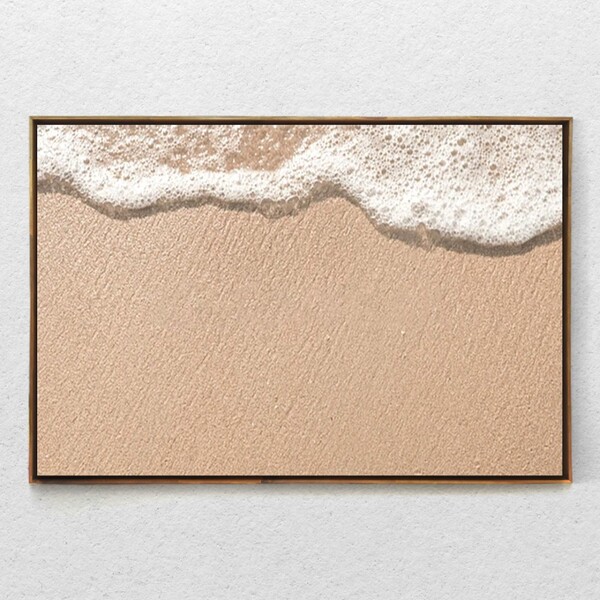 Quadro Decorativo Beira Mar Moderno Com Moldura E Sem Vidro 9