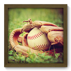 Quadro Decorativo - Beisebol - 33cm X 33cm - 033qdem