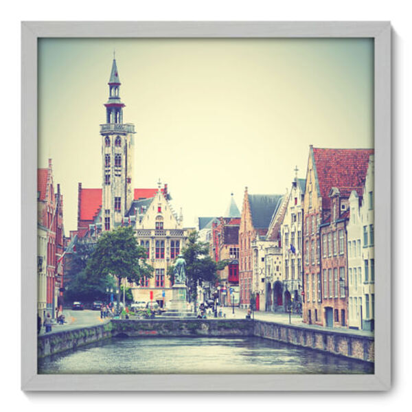 Quadro Decorativo - Bélgica - 50cm X 50cm - 095qnmcb
