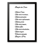 Quadro Decorativo Benção Da Casa 24x18cm Moldura Branca