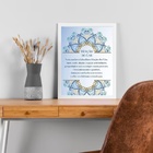 Quadro Decorativo Benção Do Lar 24x18cm Moldura Branca