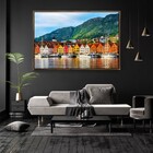 Quadro Decorativo Bergen-noruega Com Moldura E Sem Vidro 100x