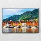 Quadro Decorativo Bergen-noruega Com Moldura E Sem Vidro 100x