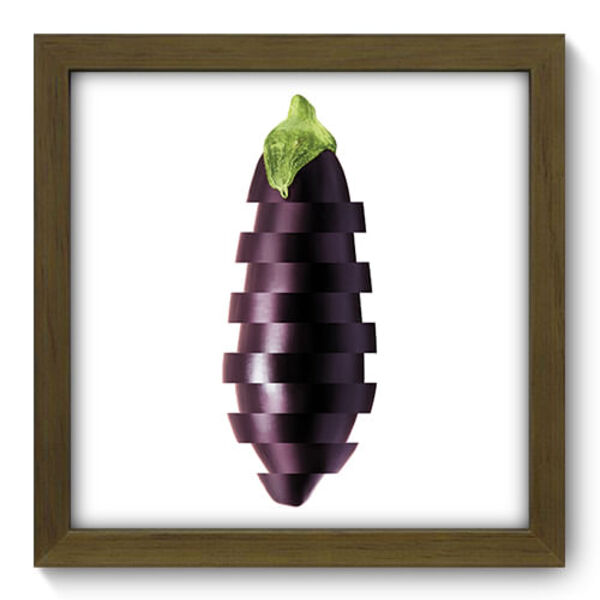 Quadro Decorativo - Beringela Em Fatias - 22cm X 22cm - 075qd