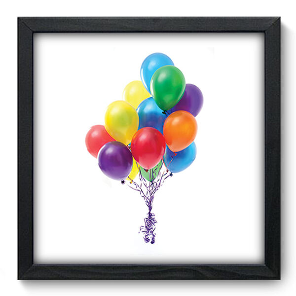 Quadro Decorativo - Bexigas - 33cm X 33cm - 175qddp