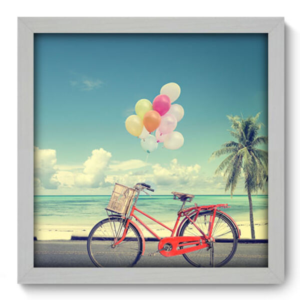 Quadro Decorativo - Bicicleta - 33cm X 33cm - 109qnpbb