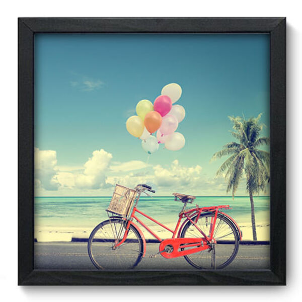 Quadro Decorativo - Bicicleta - 33cm X 33cm - 109qnpbp