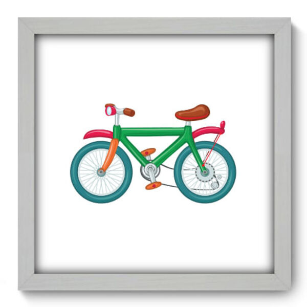 Quadro Decorativo - Bicicleta - 33cm X 33cm - 110qdib
