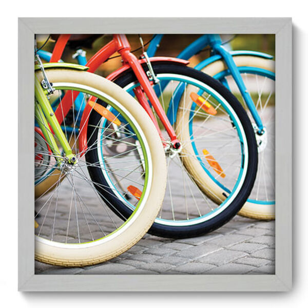 Quadro Decorativo - Bicicleta - 33cm X 33cm - 233qddb