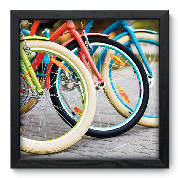 Quadro Decorativo - Bicicleta - 33cm X 33cm - 233qddp