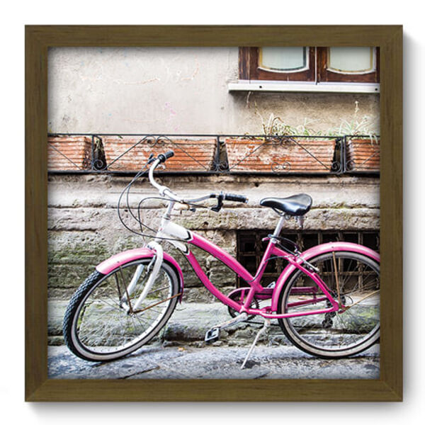 Quadro Decorativo - Bicicleta - 33cm X 33cm - 236qddm
