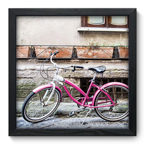 Quadro Decorativo - Bicicleta - 33cm X 33cm - 236qddp