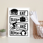 Quadro Decorativo Bicicleta- Bike Rotina 33x24cm - Com Vidro