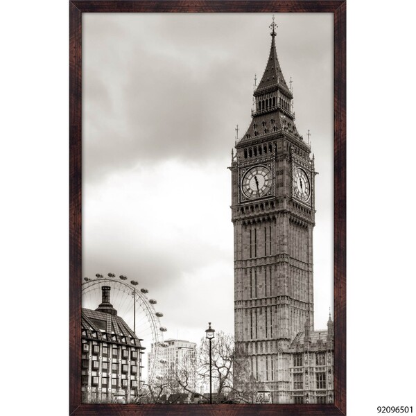 Quadro Decorativo Big Marrom com Vidro 40x60cm Tropical